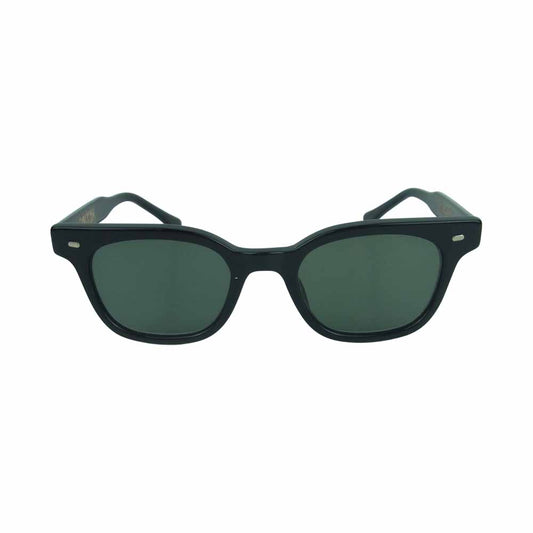 MASSES マシス × m&m エムアンドエム SUNGLASSES SHANK シャンク 度無しレンズ サングラス ブラック系【美品】【中古】