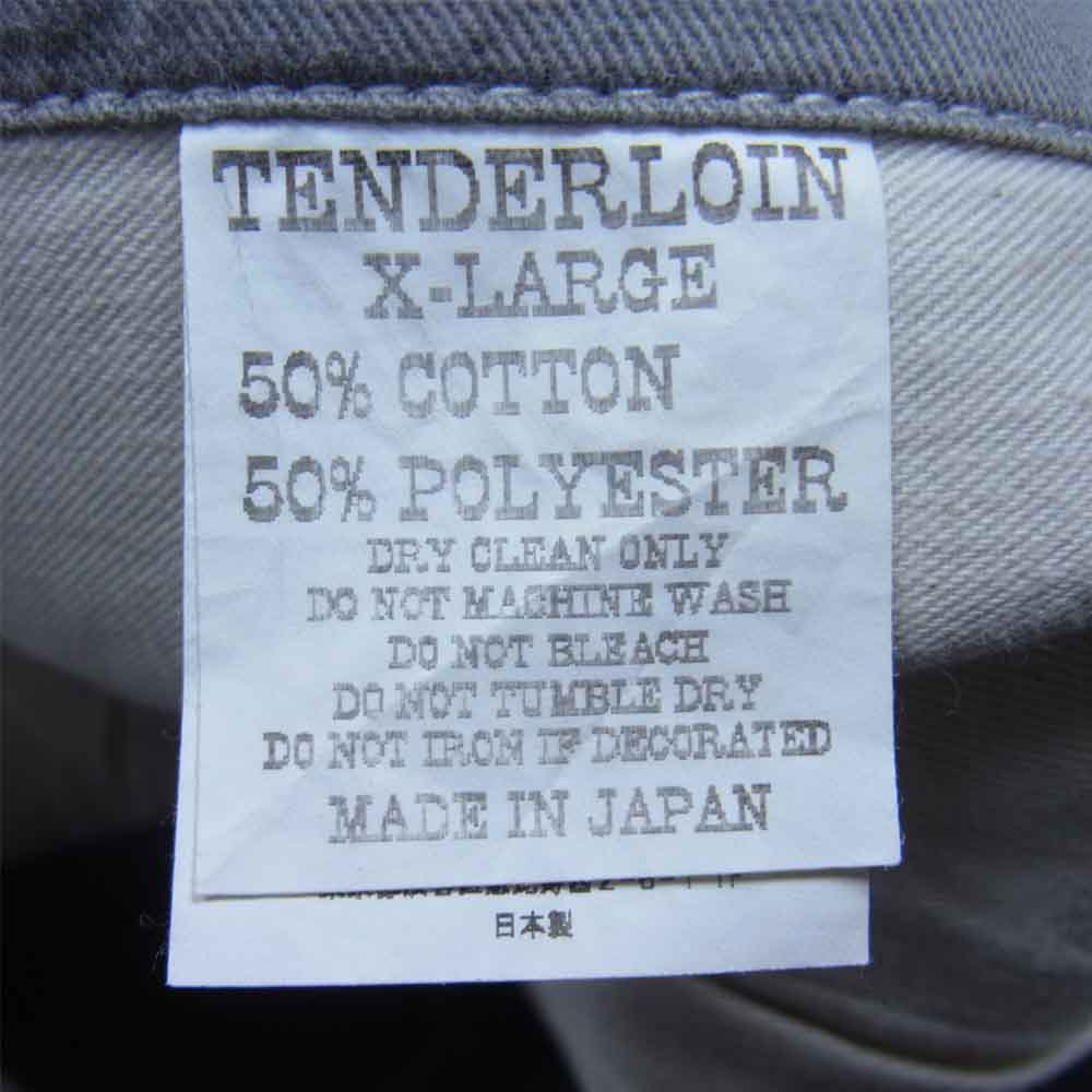 TENDERLOIN テンダーロイン T-BDP T/C ワークパンツ グレー系 XL【中古】