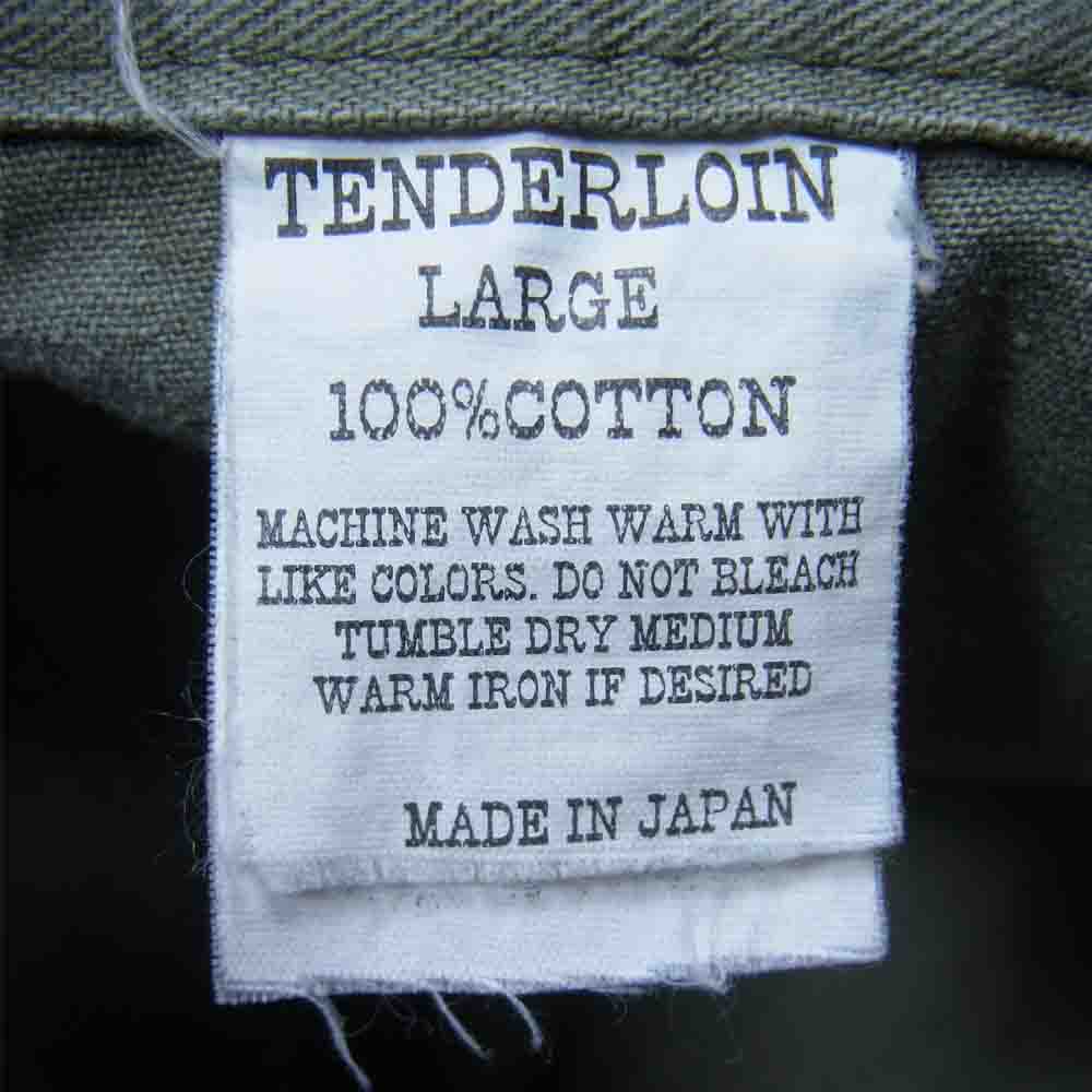 TENDERLOIN テンダーロイン T-HERRINGBONE PNT ヘリンボーン ベイカー パンツ カーキ系 L【中古】