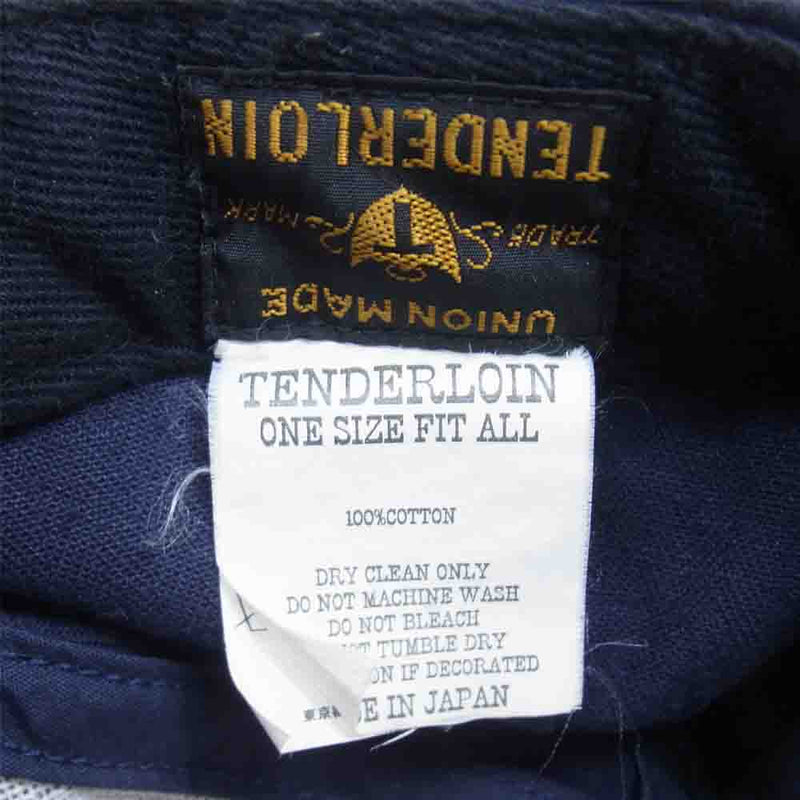 TENDERLOIN テンダーロイン T-6P CAP 6パネル キャップ ネイビー系【中古】