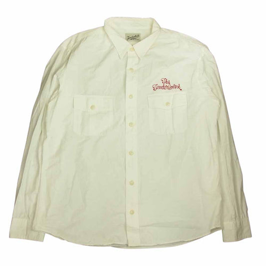 TENDERLOIN テンダーロイン T-WORK SHT SLAB ワーク シャツ スラブ ホワイト系 XL【中古】