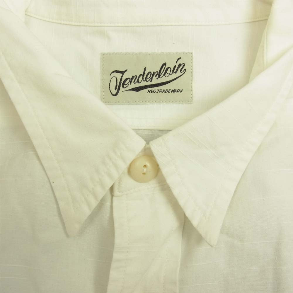 TENDERLOIN テンダーロイン T-WORK SHT SLAB ワーク シャツ スラブ ホワイト系 XL【中古】