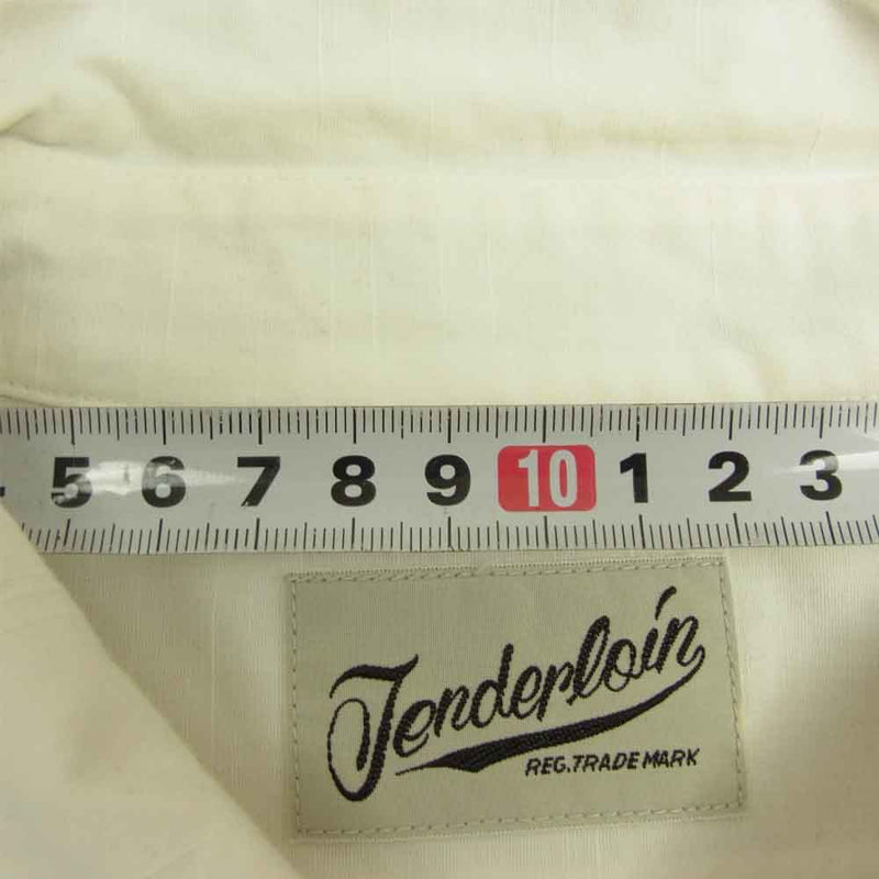 TENDERLOIN テンダーロイン T-WORK SHT SLAB ワーク シャツ スラブ ホワイト系 XL【中古】