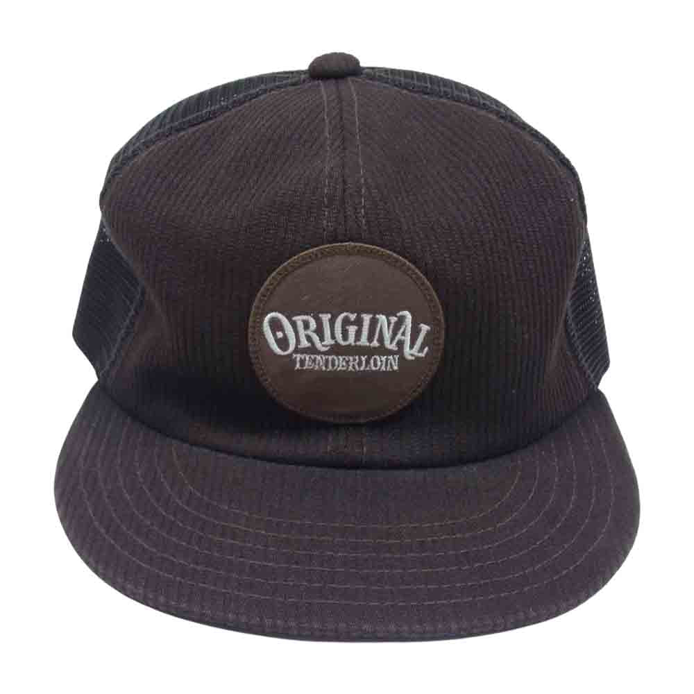 TENDERLOIN テンダーロイン T-TRUCKER CAP PIQUE トラッカー キャップ ピケ ダークブラウン系【中古】