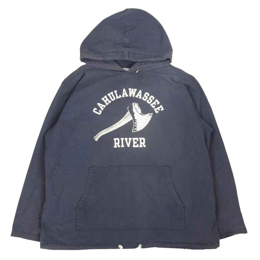 TENDERLOIN テンダーロイン T-STP PARKA プルオーバー パーカー ネイビー系 XL【中古】