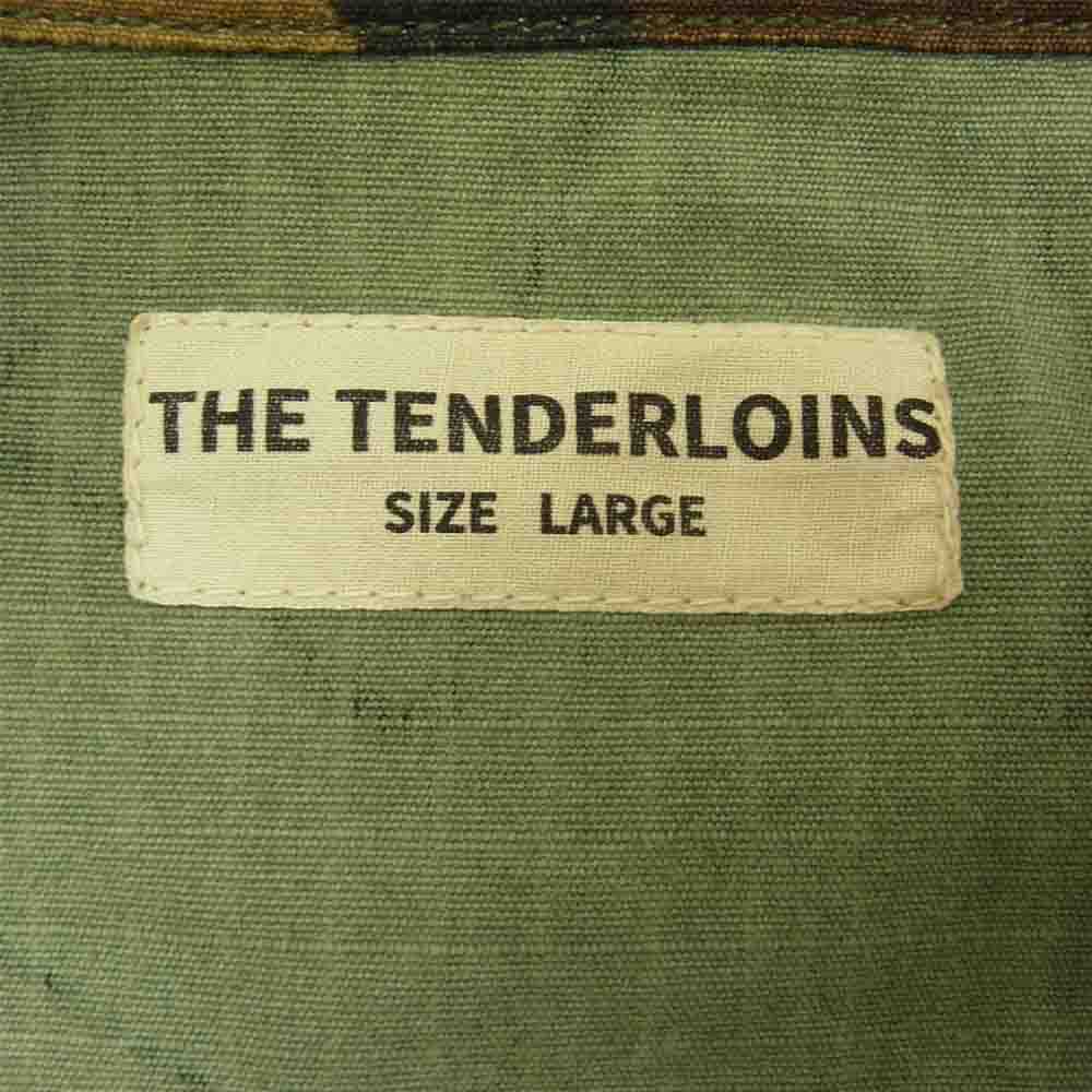 TENDERLOIN テンダーロイン T-ARMY JKT JF ウッドランド カモ アーミー ミリタリー ジャケット カーキ系 L【中古】