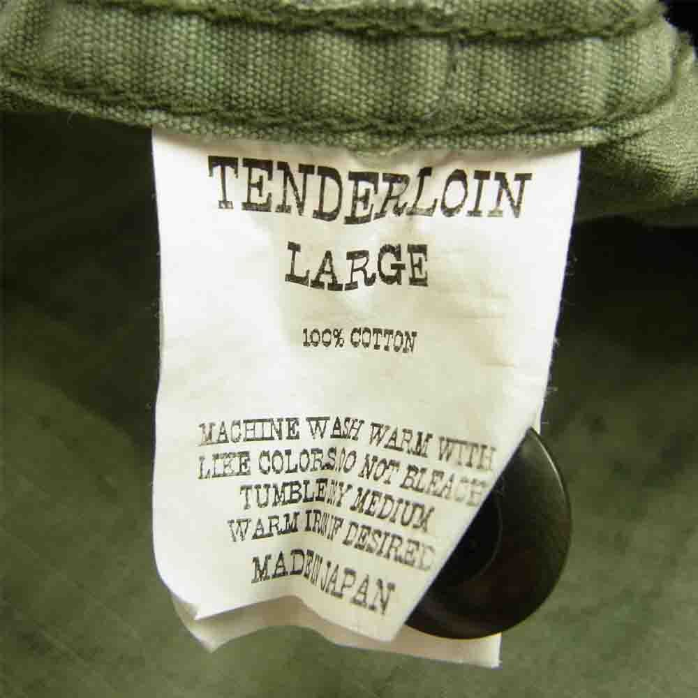 TENDERLOIN テンダーロイン T-ARMY JKT JF ウッドランド カモ アーミー ミリタリー ジャケット カーキ系 L【中古】