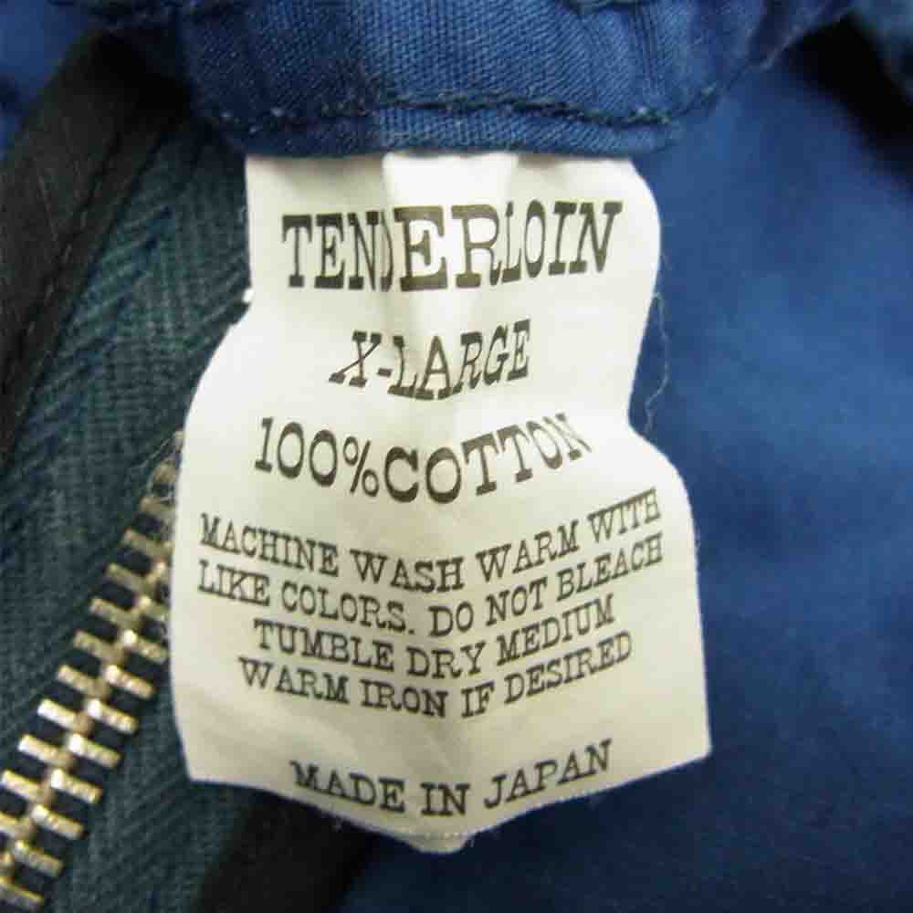 TENDERLOIN テンダーロイン T-STP PARKA フルジップ パーカー ネイビー系 XL【中古】