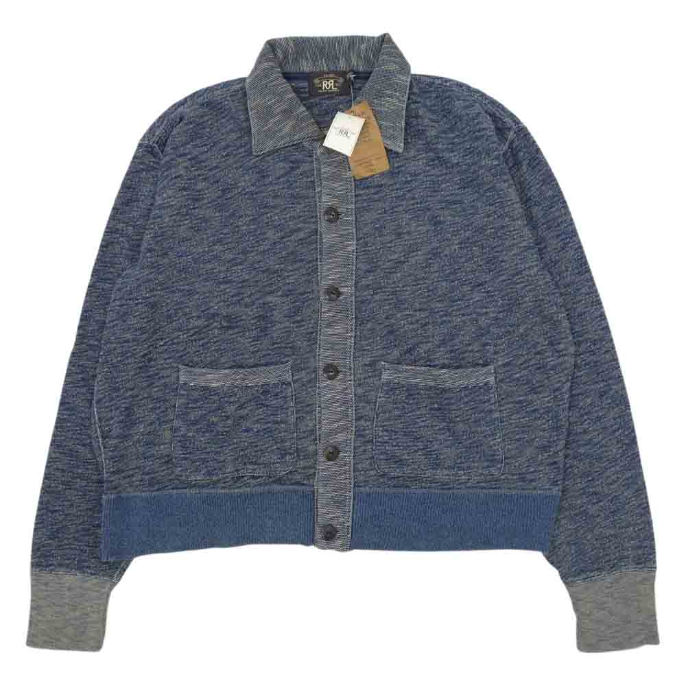 RRL ダブルアールエル 国内正規品 インディゴ コットン スウェット テリー ジャケット インディゴブルー系 XXL【新古品】【未使用】【中古】
