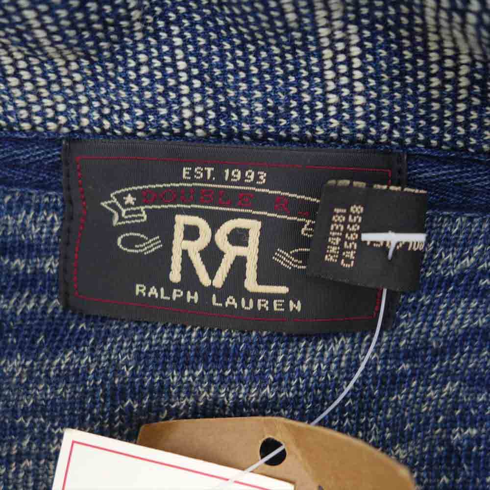 RRL ダブルアールエル 国内正規品 インディゴ コットン スウェット テリー ジャケット インディゴブルー系 XXL【新古品】【未使用】【中古】