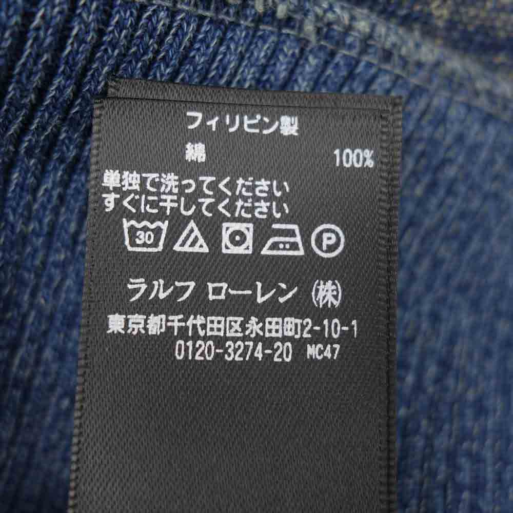 RRL ダブルアールエル 国内正規品 インディゴ コットン スウェット テリー ジャケット インディゴブルー系 XXL【新古品】【未使用】【中古】