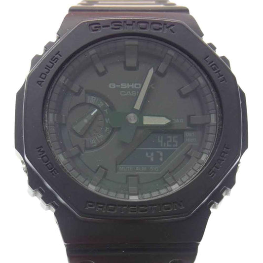 G-SHOCK ジーショック GA-2100 カーボンコアガード ブラック系【中古】