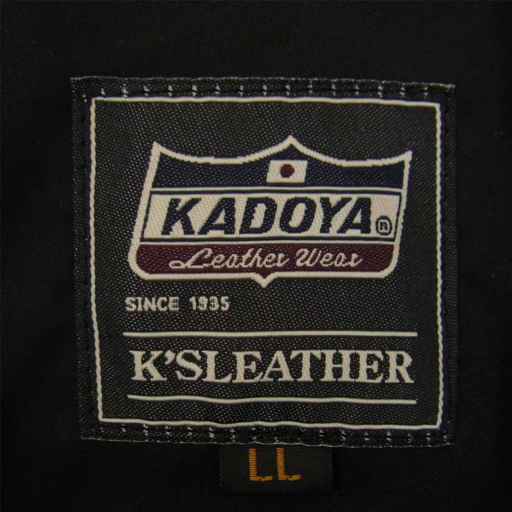 KADOYA カドヤ ゴートレザー シャツ ジャケット ブルー系 LL【中古】