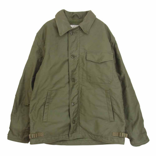 The REAL McCOY'S ザリアルマッコイズ MJ21113 U.S.N. A-2 DECK JACKET デッキジャケット カーキ系 L【中古】