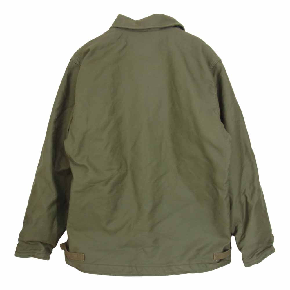 The REAL McCOY'S ザリアルマッコイズ MJ21113 U.S.N. A-2 DECK JACKET デッキジャケット カーキ系 L【中古】