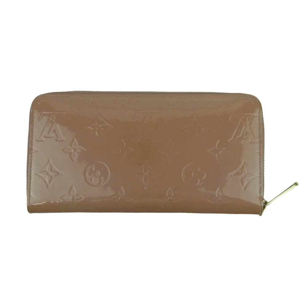 LOUIS VUITTON ルイ・ヴィトン M90603 モノグラム ヴェルニ ジッピー ウォレット 財布 フランス製 ベージュ系【中古】