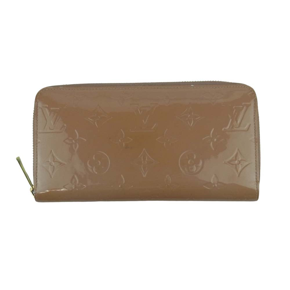 LOUIS VUITTON ルイ・ヴィトン M90603 モノグラム ヴェルニ ジッピー ウォレット 財布 フランス製 ベージュ系【中古】