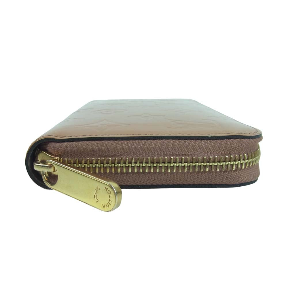 LOUIS VUITTON ルイ・ヴィトン M90603 モノグラム ヴェルニ ジッピー ウォレット 財布 フランス製 ベージュ系【中古】