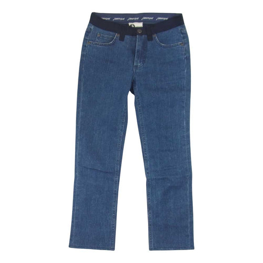 LANVIN ランバン × ACNE アクネ 522D 0669 P3A イタリア製 ウエスト切替 デニム パンツ レディース インディゴブルー系 25/34【中古】