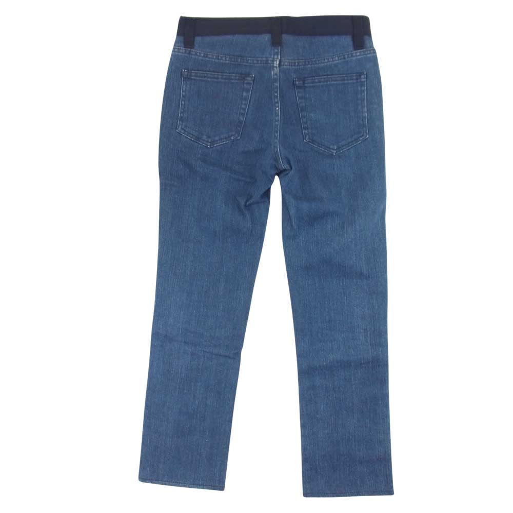 LANVIN ランバン × ACNE アクネ 522D 0669 P3A イタリア製 ウエスト切替 デニム パンツ レディース インディゴブルー系 25/34【中古】