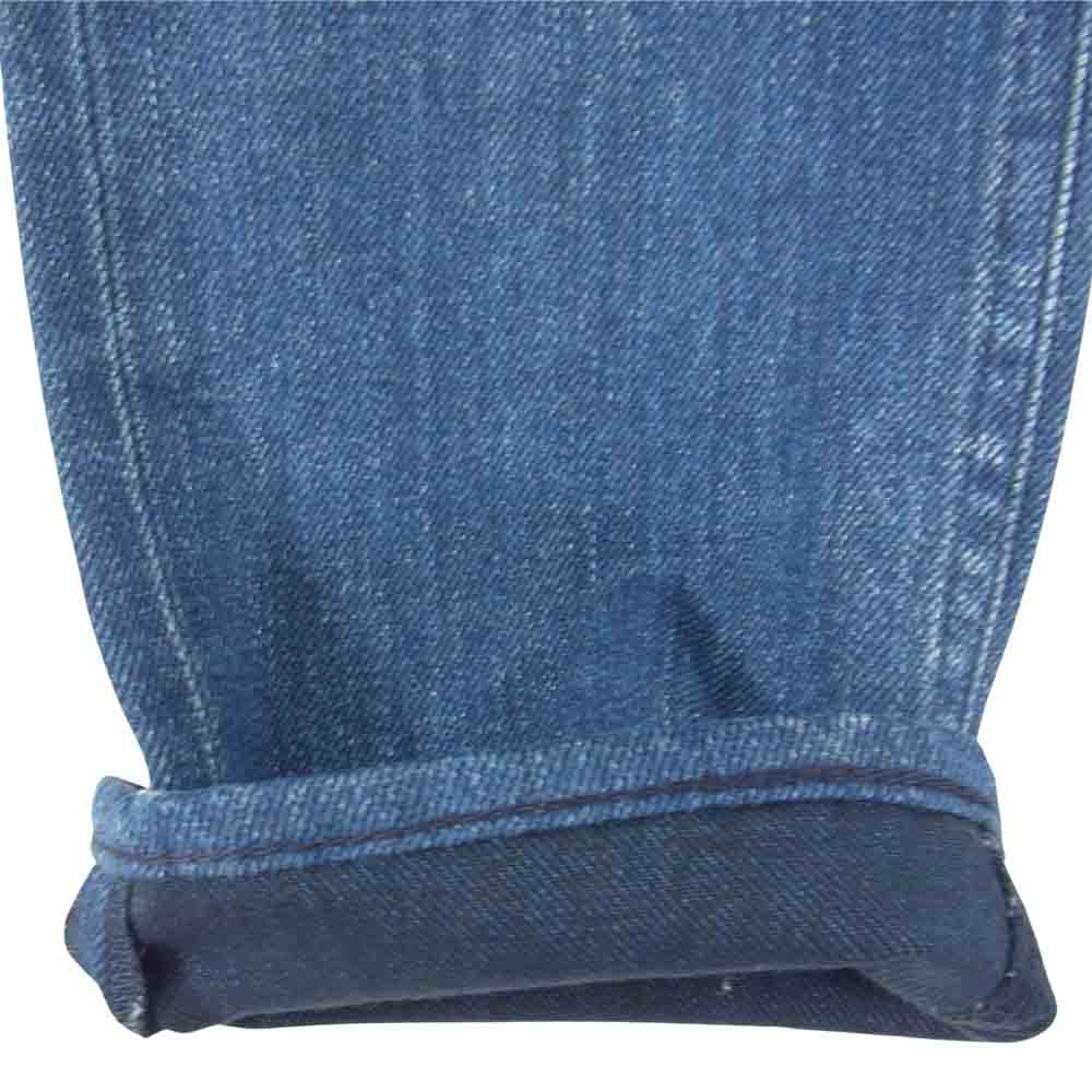 LANVIN ランバン × ACNE アクネ 522D 0669 P3A イタリア製 ウエスト切替 デニム パンツ レディース インディゴブルー系 25/34【中古】