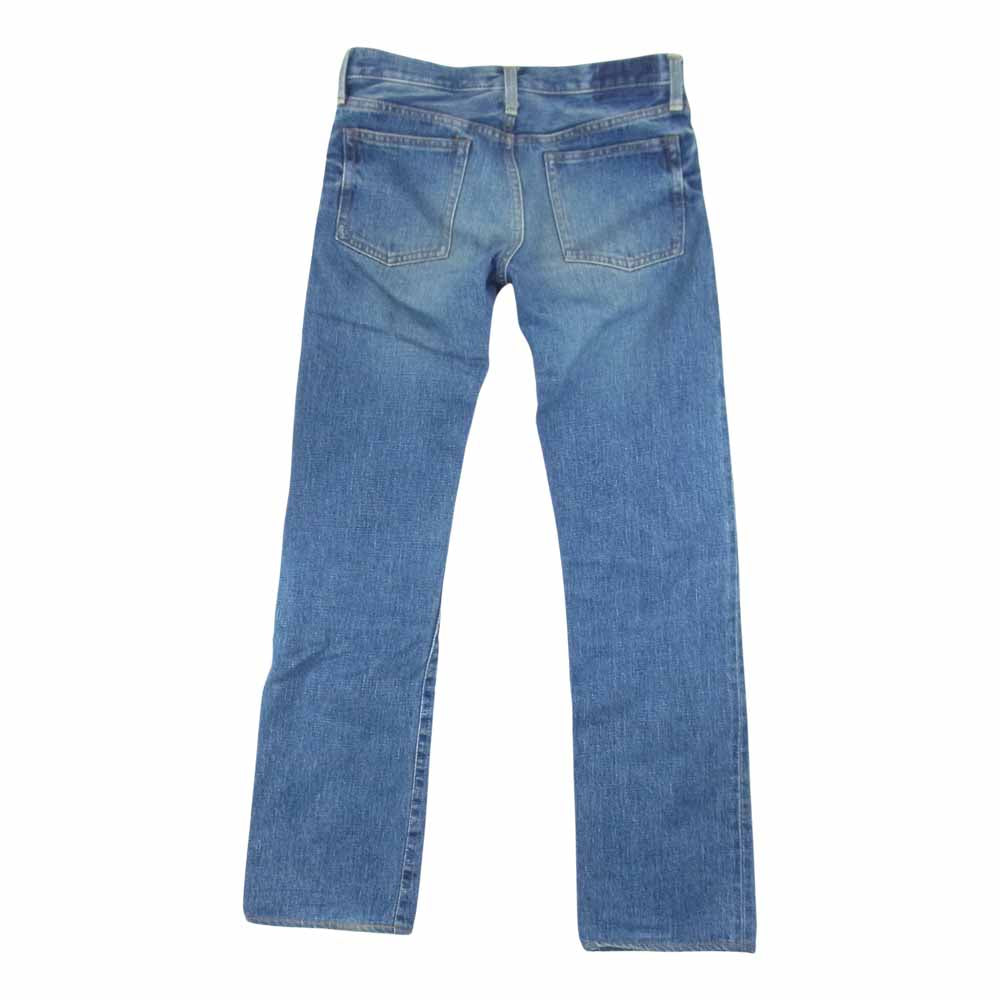 HYKE ハイク 日本製 ボタンフライ ストレート デニム パンツ レディース インディゴブルー系 26【中古】