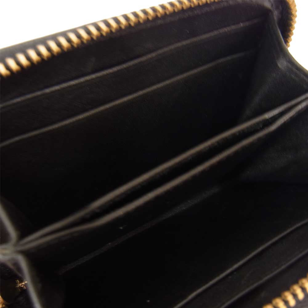 DRIES VAN NOTEN ドリスヴァンノッテン W.L.WALLET レザー ミニ ウォレット 財布 コインケース ブラック系【中古】