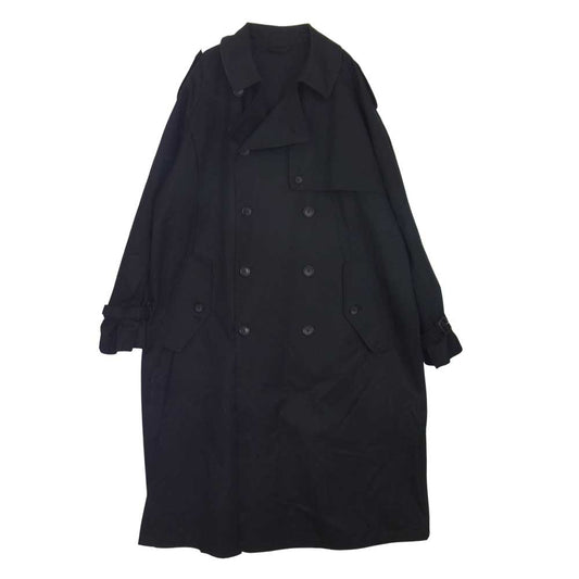 シュタイン ST-023 LAY OVERSIZED TRENCH COAT コットン トレンチ コート ブラック系 S【中古】