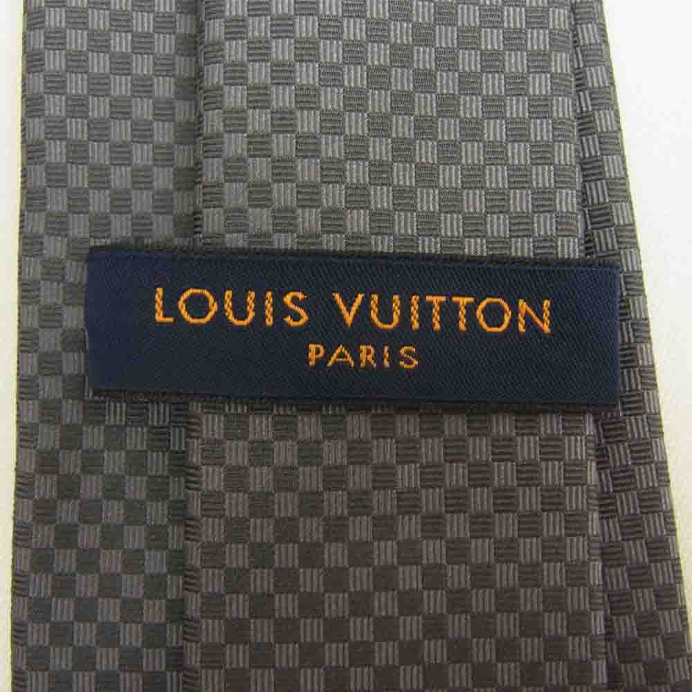 LOUIS VUITTON ルイ・ヴィトン M78749 クラヴァット マイクロダミエ 8CM グレー系【美品】【中古】