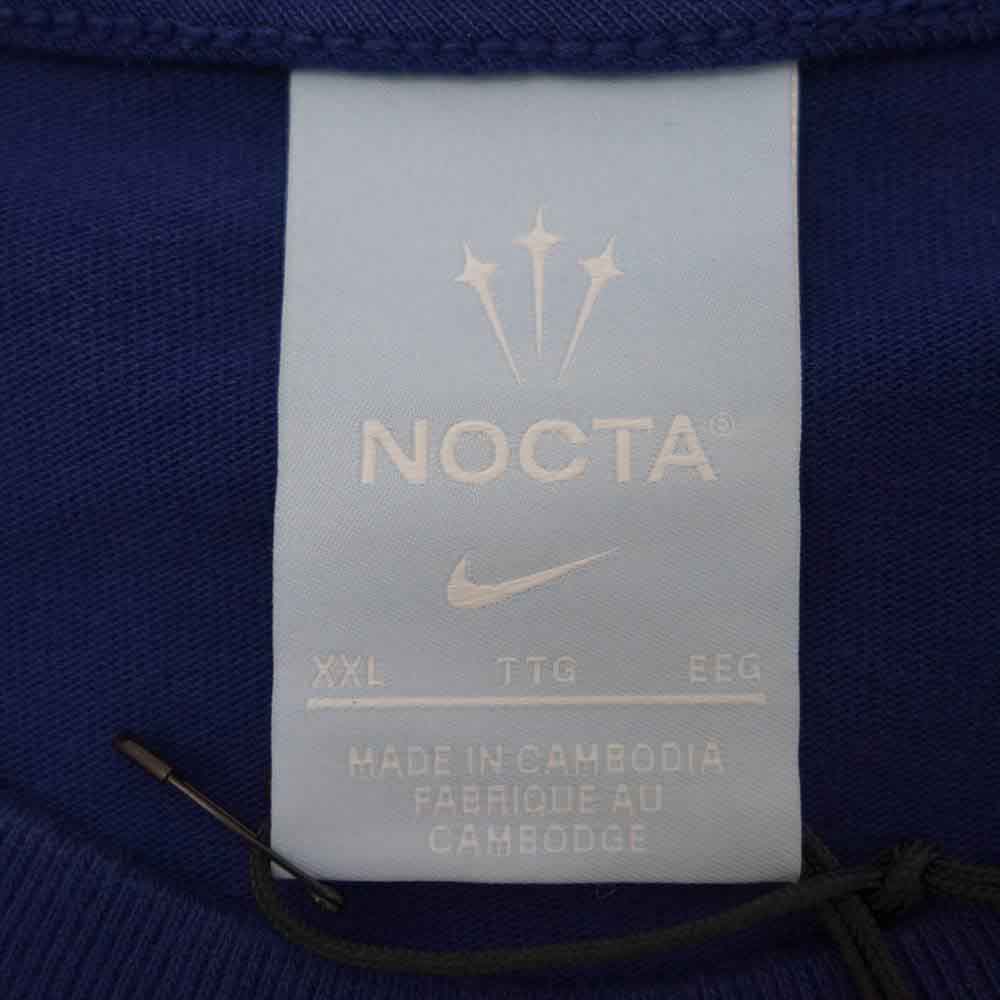 NIKE ナイキ × Drake NOCTA Logo Tee ドレイク ノクタ ロゴ Tシャツ ブルー系 XXL【中古】