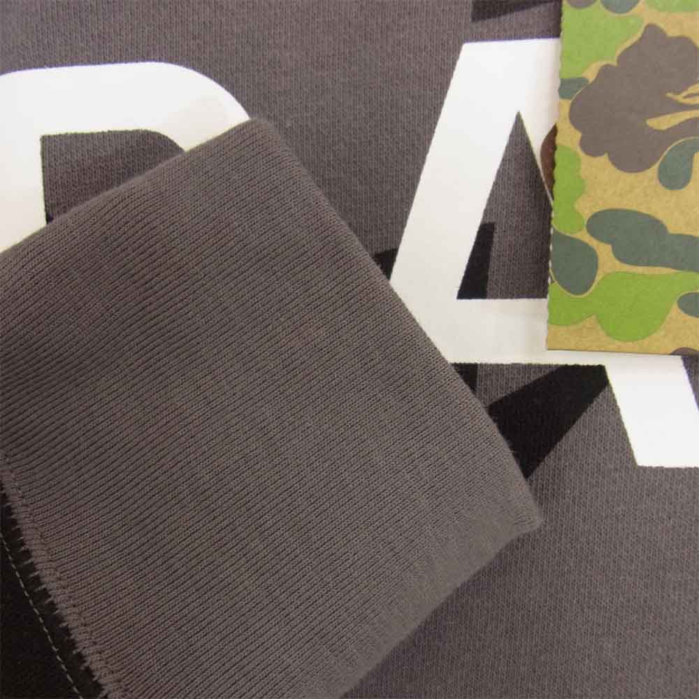 A BATHING APE アベイシングエイプ 1H80113009 STA PATTERN RELAXED FIT CREWNECK スターパターン クルーネック スウェット グレー系 M【新古品】【未使用】【中古】