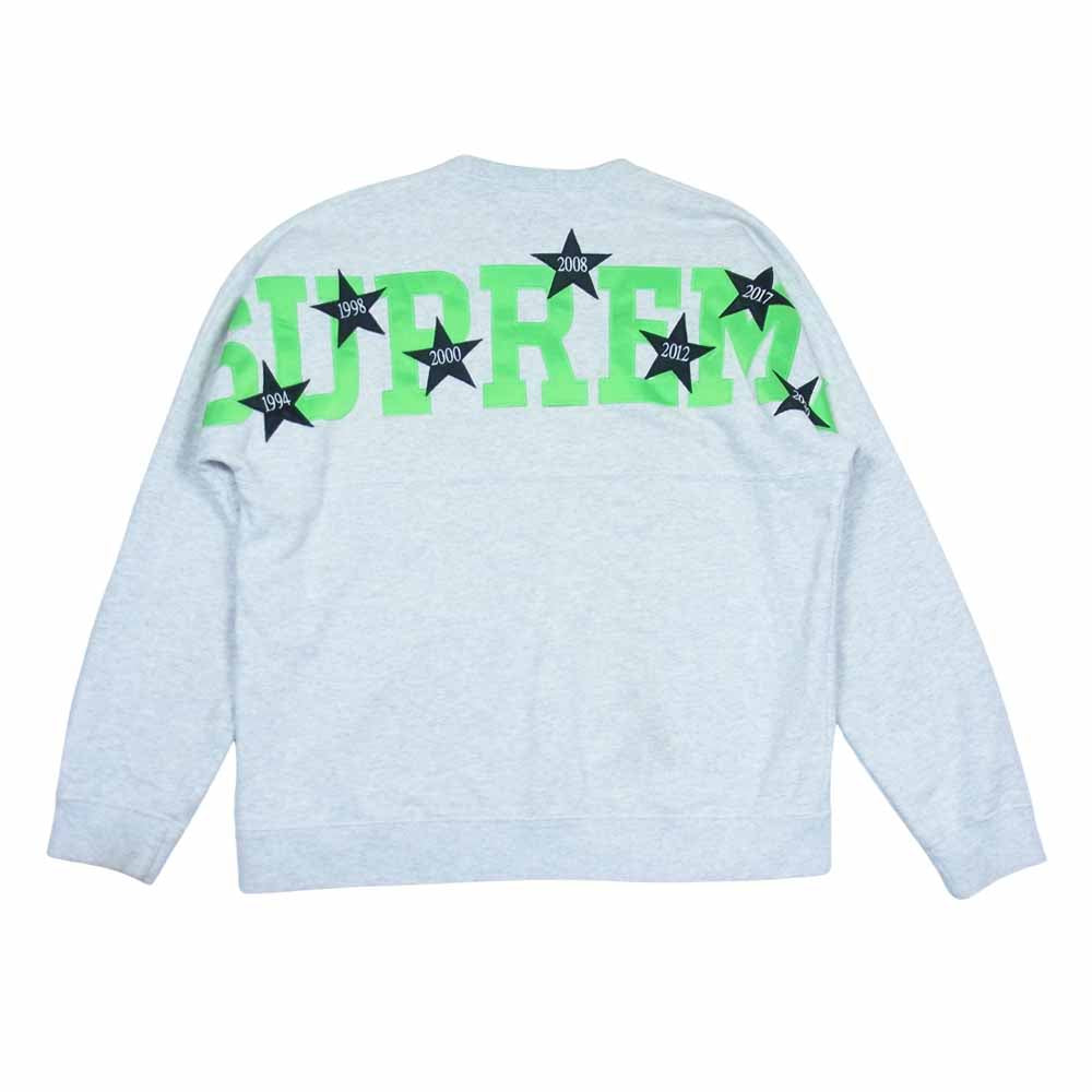 Supreme シュプリーム 20SS Stars Crewneck スター クルーネック スウェット グレー系 M【中古】