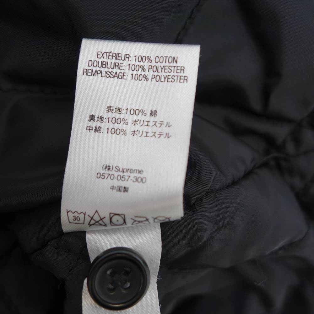 Supreme シュプリーム 19AW Quilted Arc Logo Flannel Shirt キルテッド アーチロゴ フランネル シャツ ブルー系 S【美品】【中古】