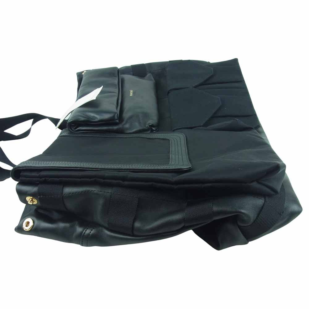 Sacai サカイ 21-0268S multi pocket Tote マルチ ポケット レザー トートバッグ ブラック系 OS【新古品】【未使用】【中古】