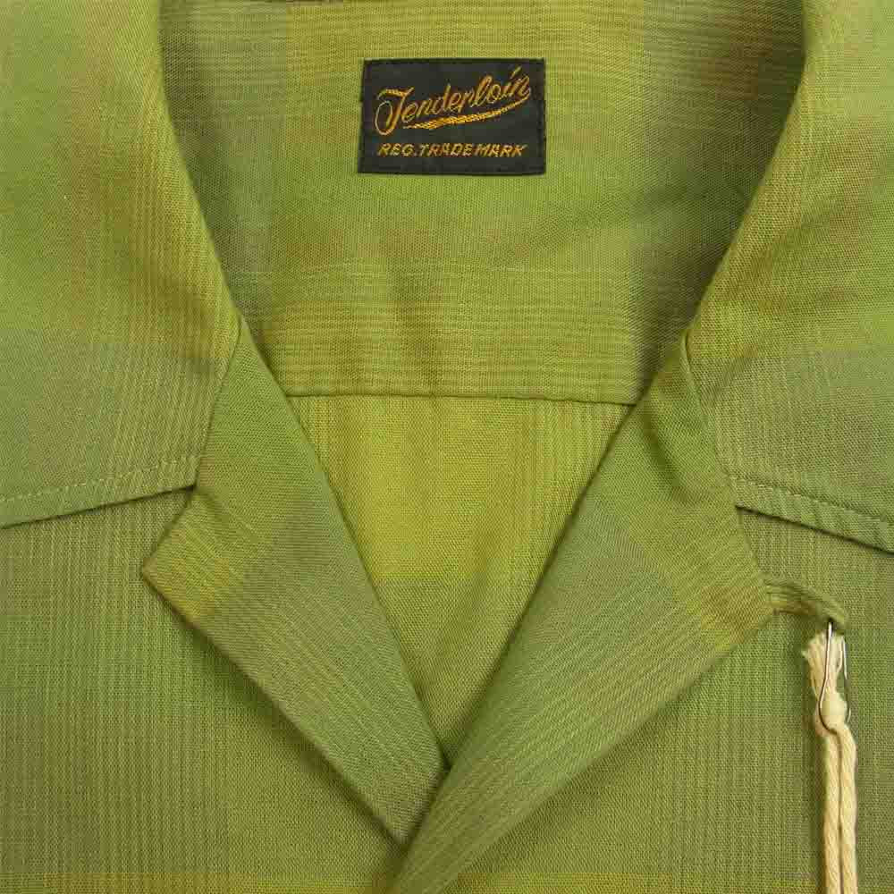 TENDERLOIN テンダーロイン T-T/C CHECK SHT チェック 長袖 シャツ カーキ系 XS【中古】