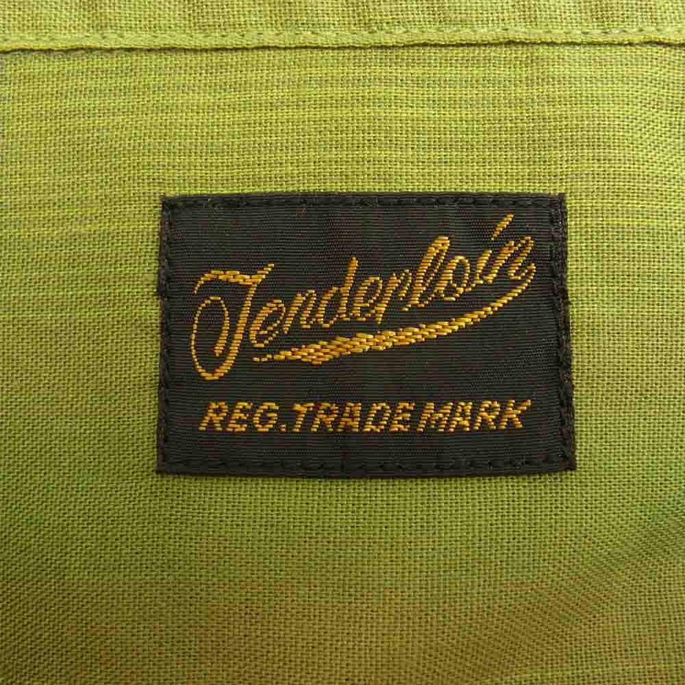 TENDERLOIN テンダーロイン T-T/C CHECK SHT チェック 長袖 シャツ カーキ系 XS【中古】