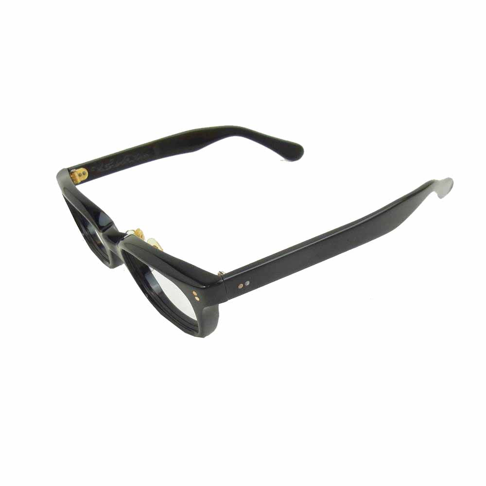 TENDERLOIN テンダーロイン × 白山眼鏡店 IN THE WIND レンズ無 伊達 眼鏡 アイウェア フレーム ブラック系【中古】