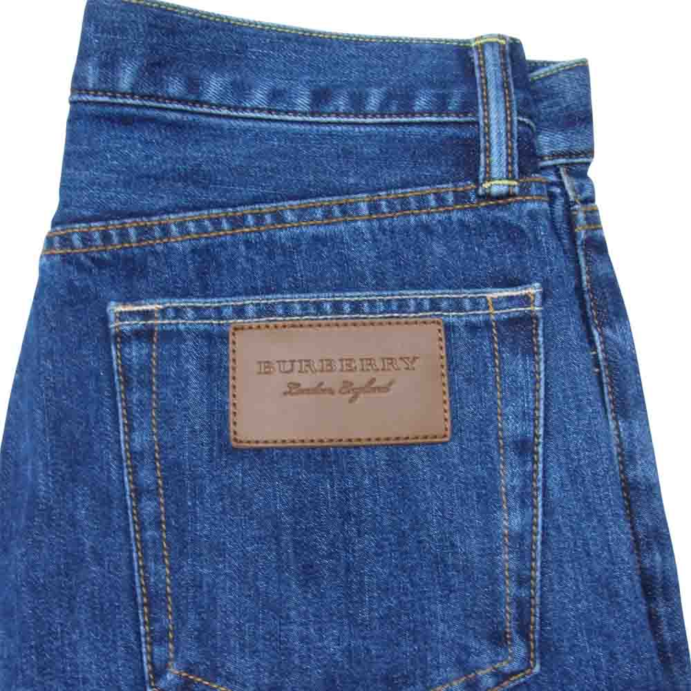 BURBERRY バーバリー London England バーバリージャパンタグ 8008247 straight-leg jeans ウォッシュ ストレート 5ポケット デニムパンツ インディゴブルー系 26【美品】【中古】