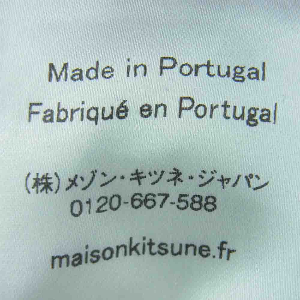 MAISON KITSUNE メゾンキツネ 14SS KMM-0407-A CHILDISH SWEATER 総柄 プリント クルーネック スウェット グレー系【中古】