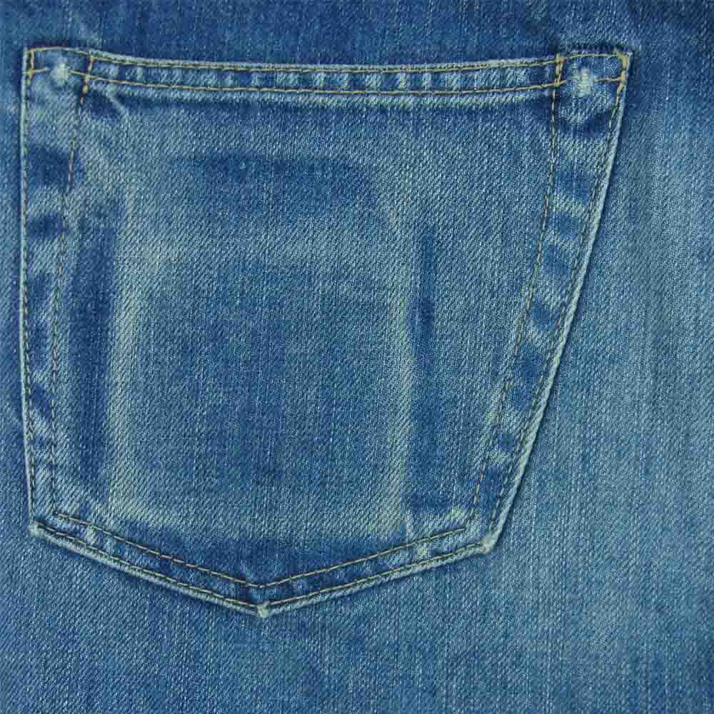 HYSTERIC GLAMOUR ヒステリックグラマー 0222AP12 SP加工 スタッズ ストレート デニム パンツ インディゴブルー系 30【中古】
