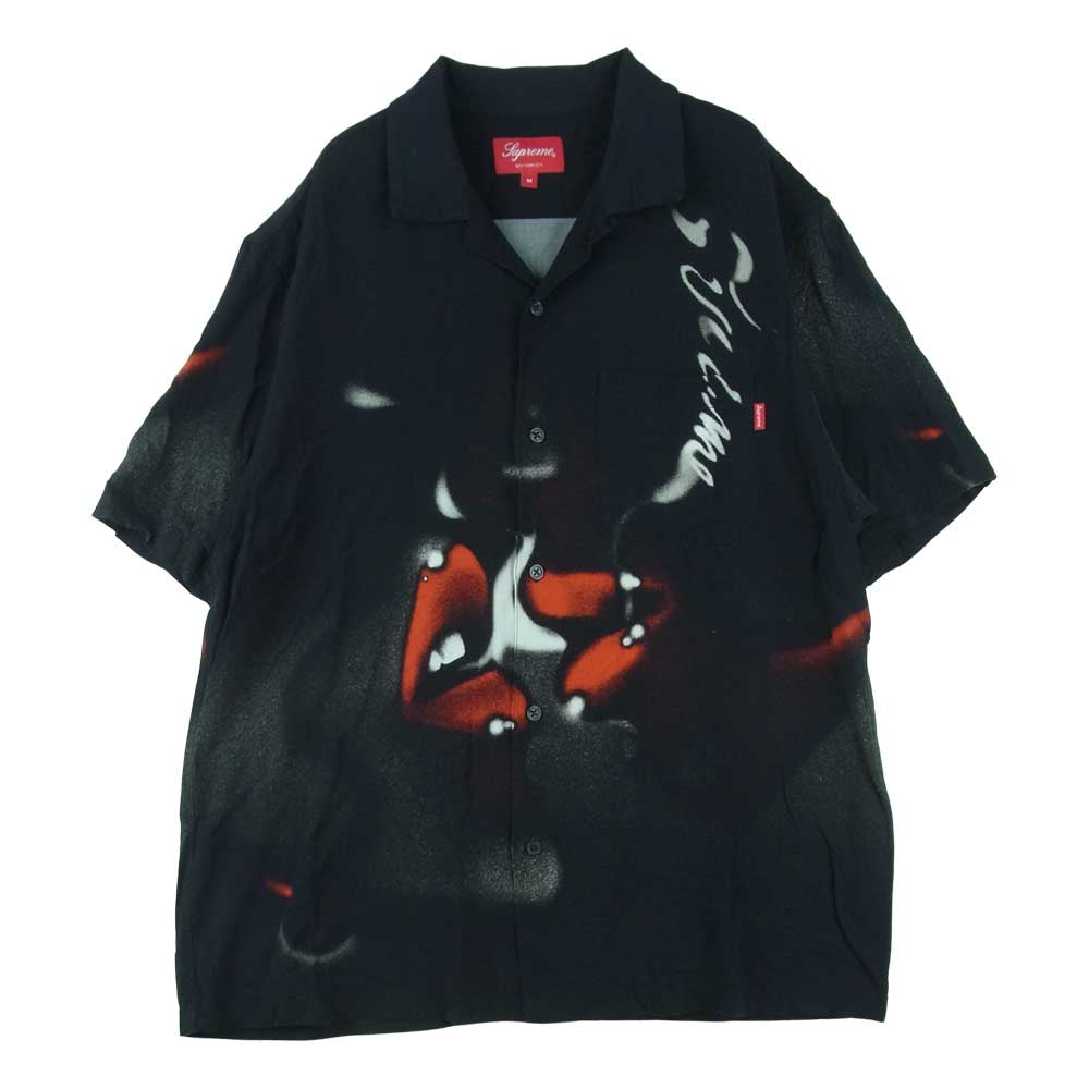 Supreme シュプリーム 20AW Blow Back Rayon S/S Shirt レーヨン オープンカラー 半袖 シャツ ブラック系 M【中古】