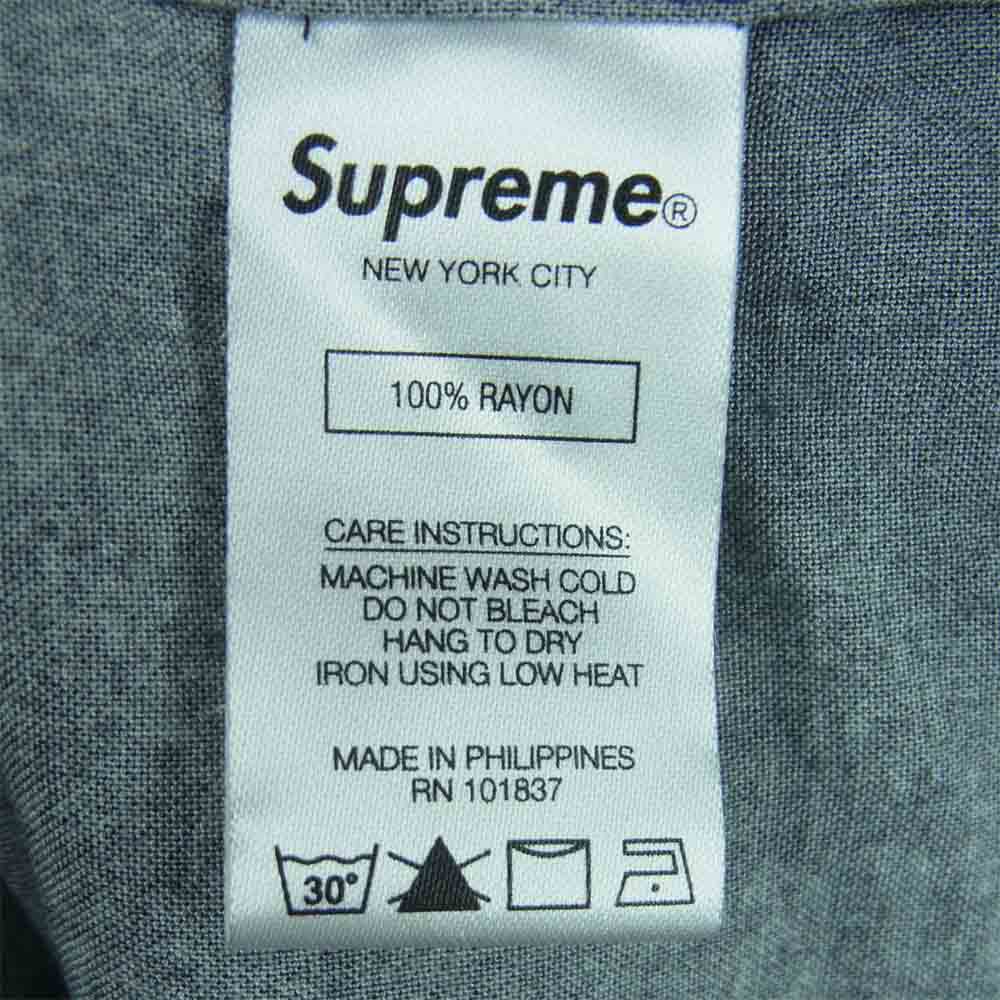 Supreme シュプリーム 20AW Blow Back Rayon S/S Shirt レーヨン オープンカラー 半袖 シャツ ブラック系 M【中古】