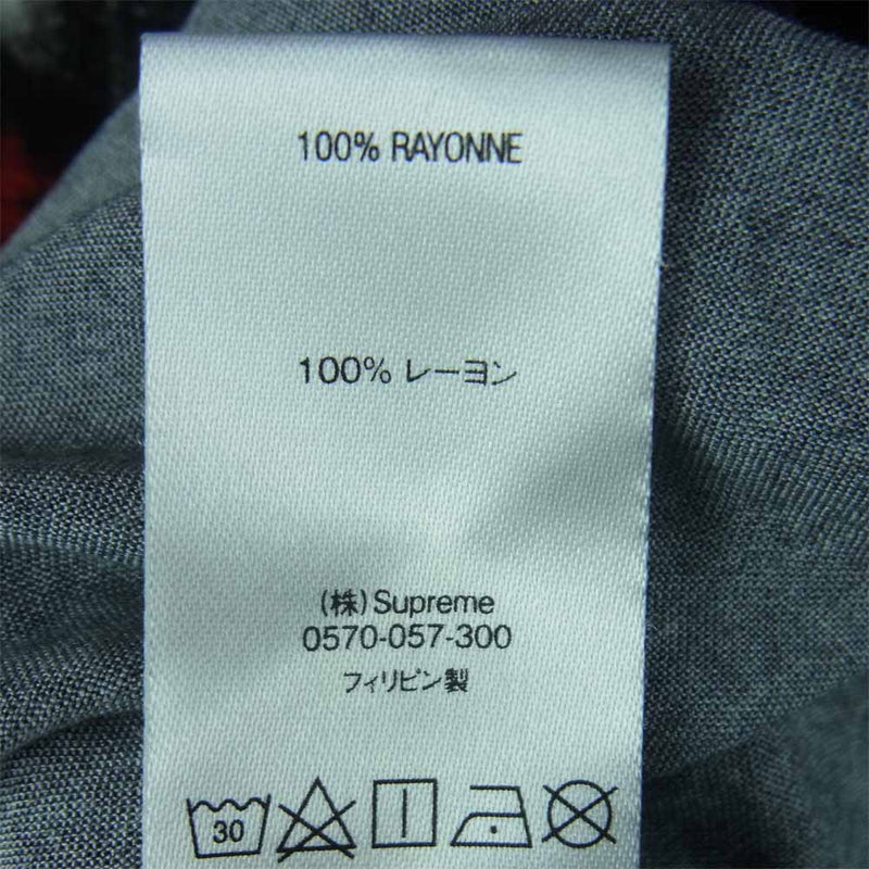 Supreme シュプリーム 20AW Blow Back Rayon S/S Shirt レーヨン オープンカラー 半袖 シャツ ブラック系  M【中古】