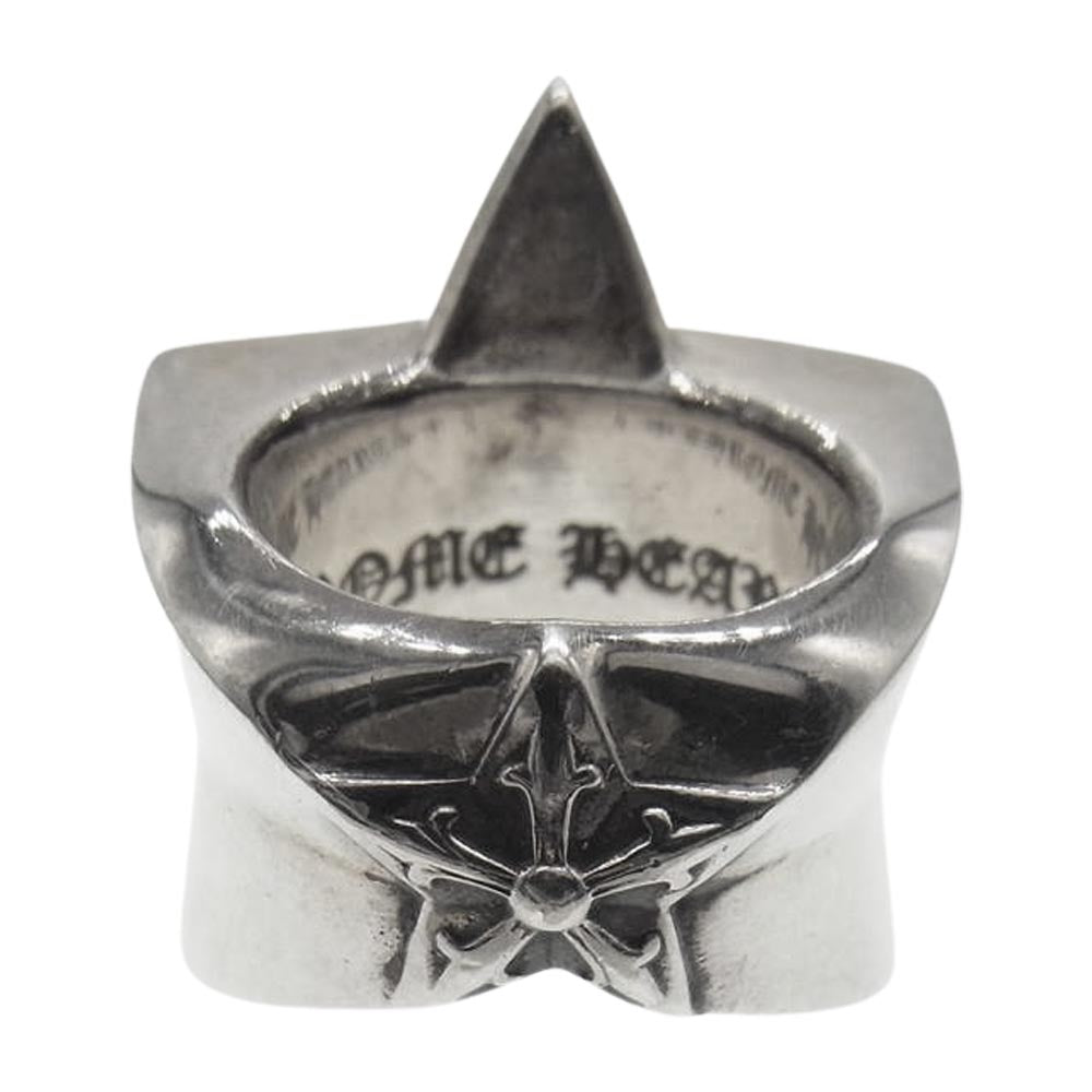 CHROME HEARTS クロムハーツ（原本有） STR LRG ラージスター リング シルバー系【中古】