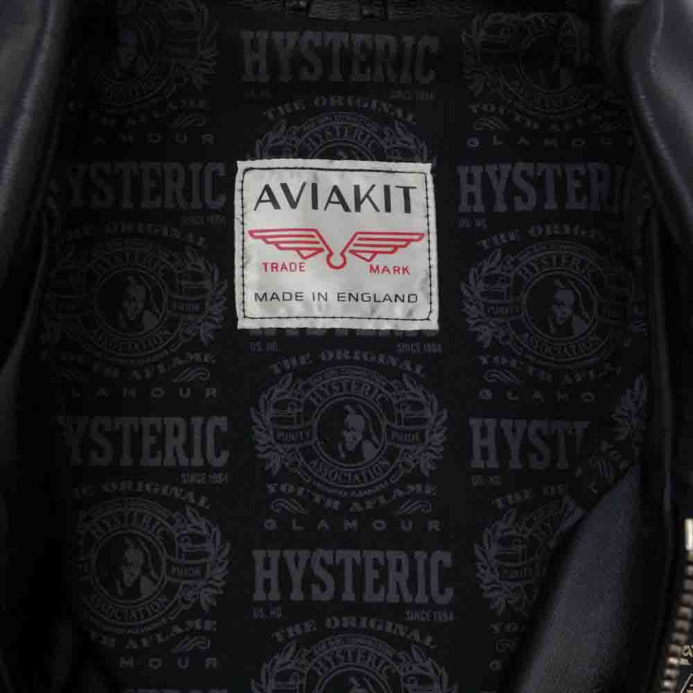 HYSTERIC GLAMOUR ヒステリックグラマー × Lewis Leathers ルイスレザー 17SS DOMINATOR ドミネーター スタッズ レザー ライダース ジャケット ブラック系 S【美品】【中古】