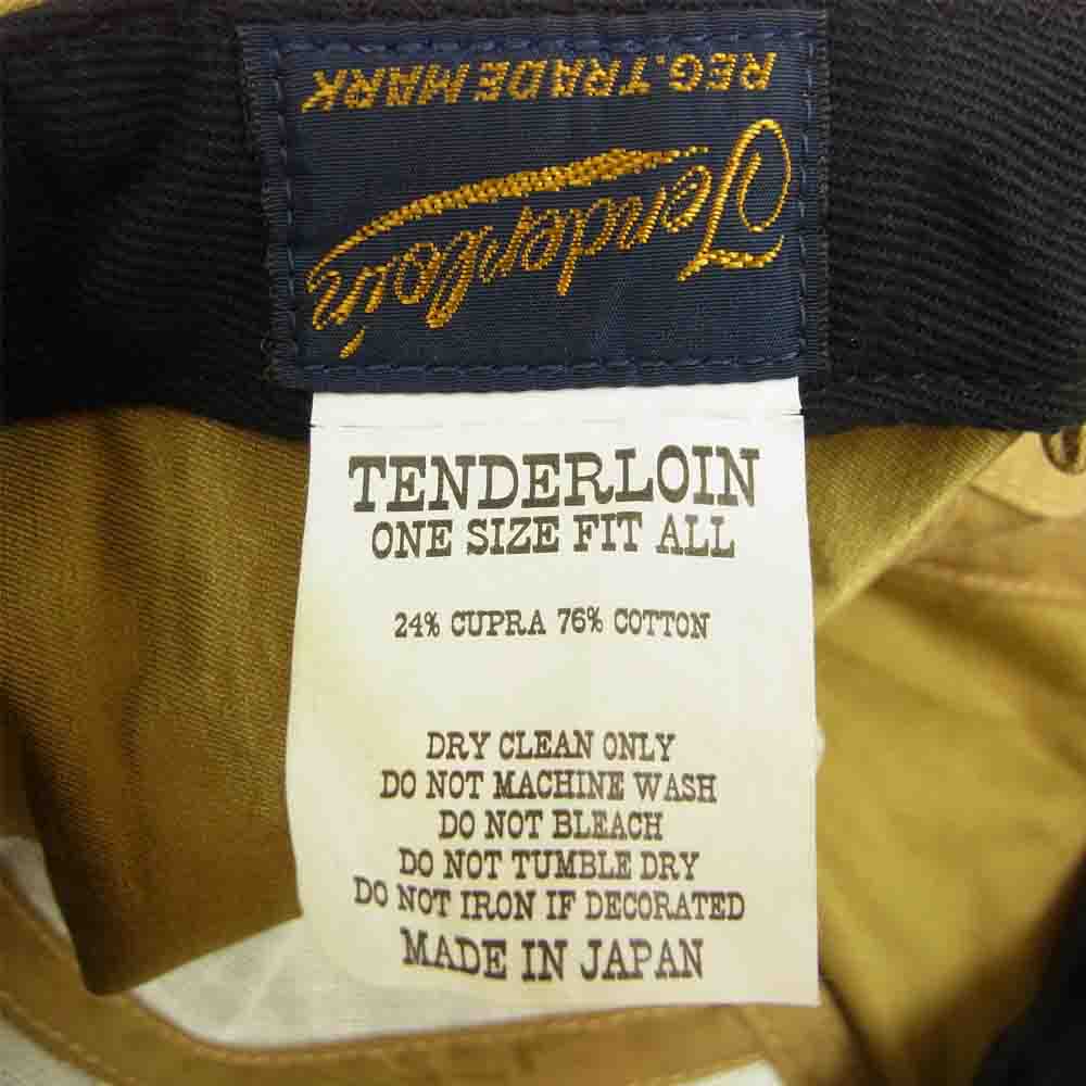 TENDERLOIN テンダーロイン T-6P CAP ロゴ ワッペン 6パネル キャップ ベージュ系【中古】