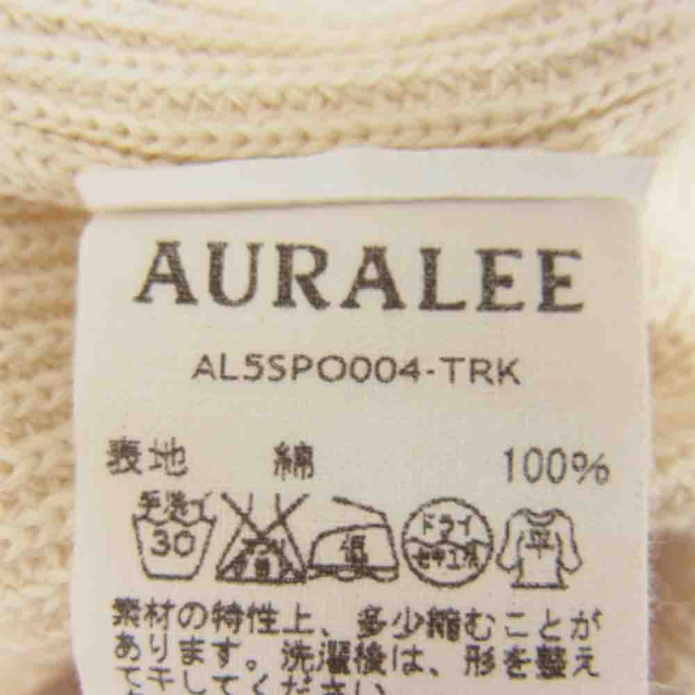 AURALEE オーラリー al5spo004 コットン クルーネック ニット オフホワイト系 O【中古】