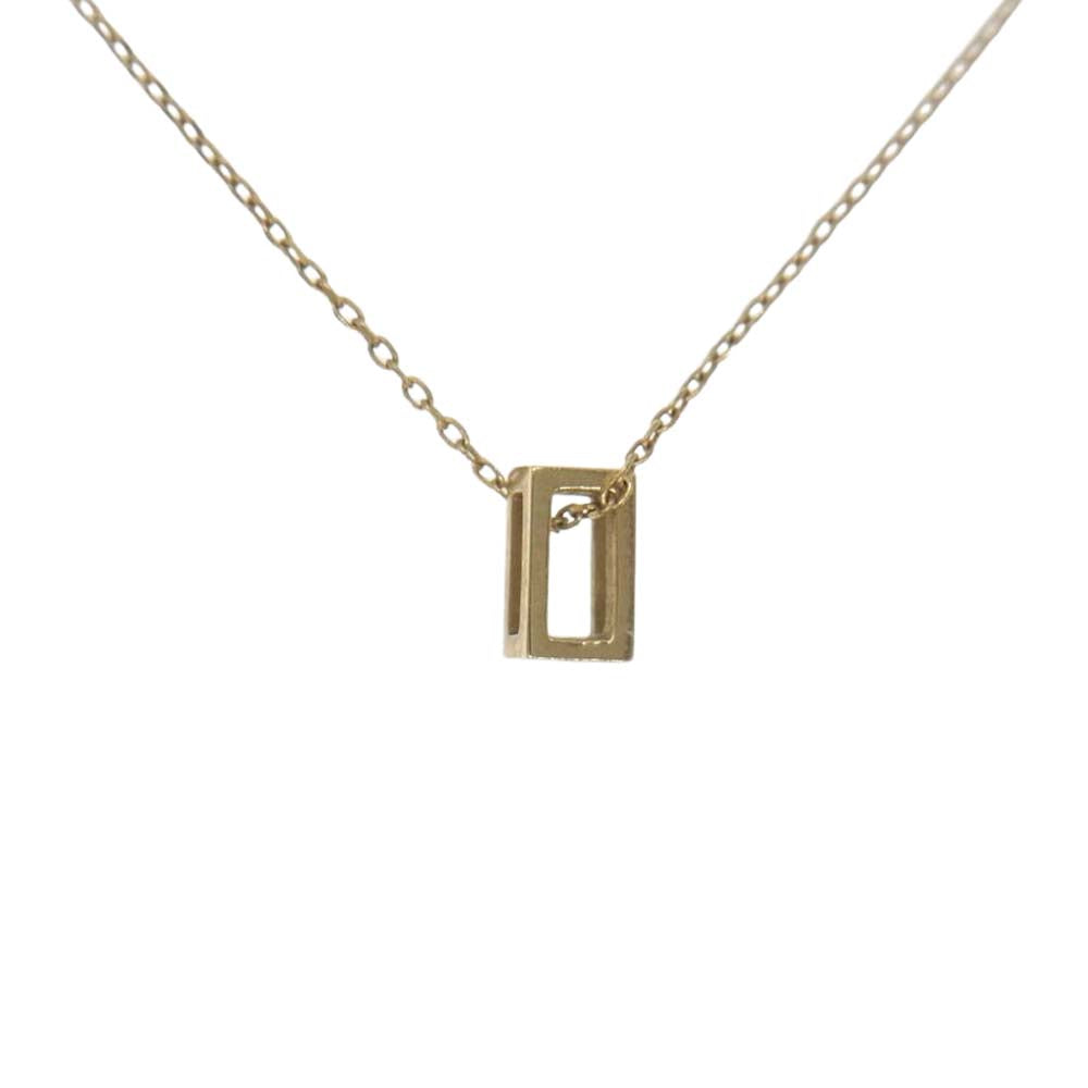 ココシュニック k10 キューブ ネックレス ゴールド系【中古 ココシュニック k10 キューブ ネックレス ゴールド系【中古