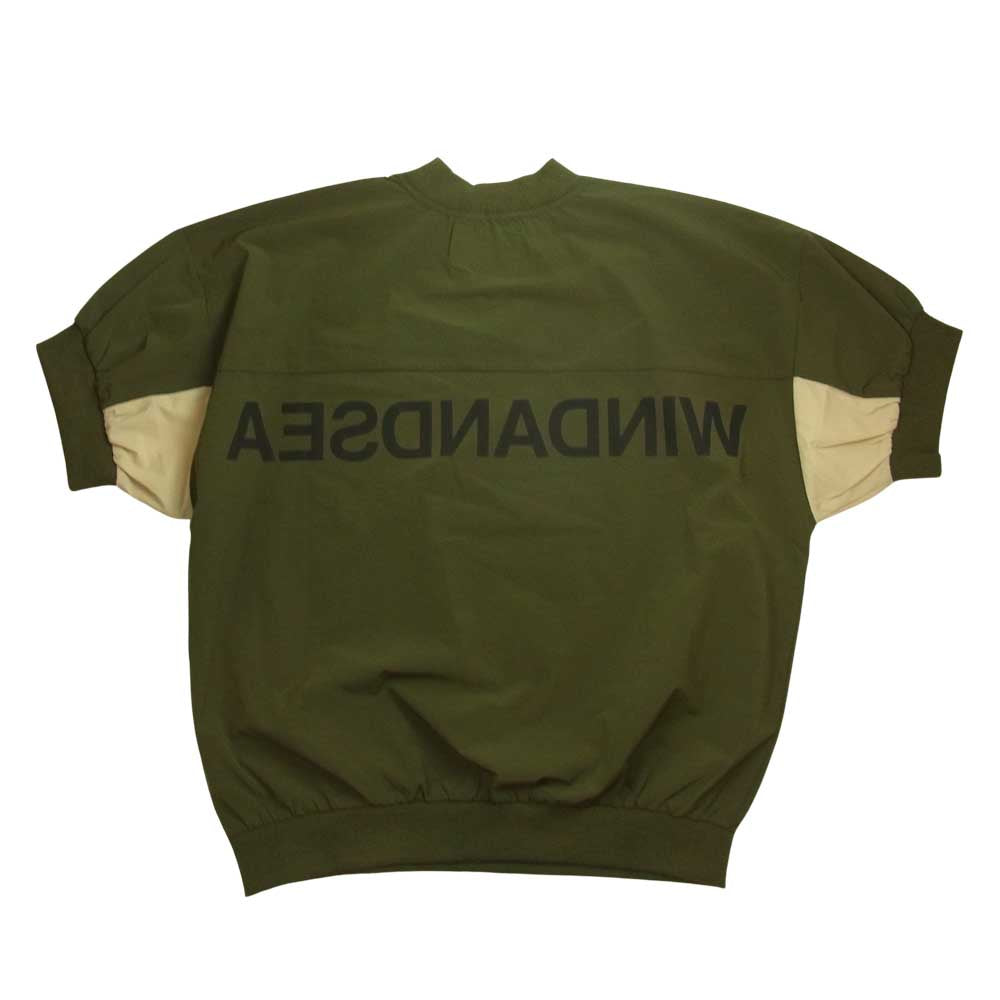 ウィンダンシー WDS-20S2-TPS-01 WDS NYLON S/S PULLOVER ナイロン 半袖 プルオーバー オリーブ M オリーブ系 M【美品】【中古】