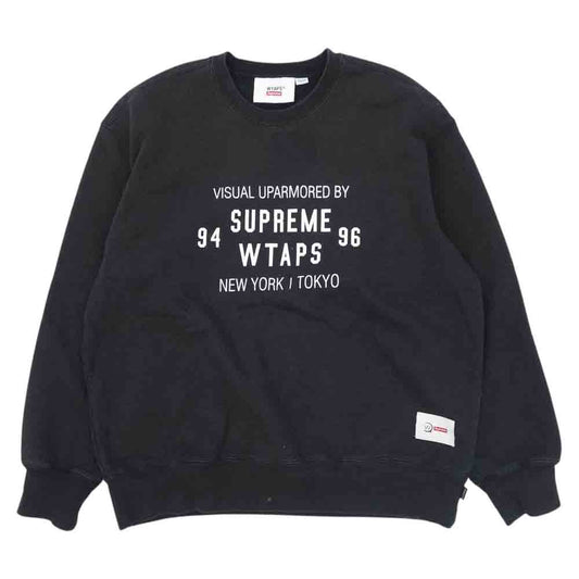 Supreme シュプリーム 21AW WTAPS Crewneck ダブルタップス クルーネック スウェット ブラック系 L【中古】